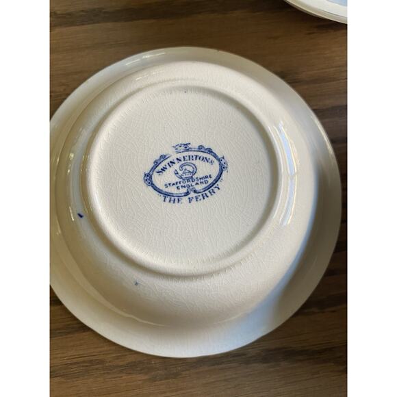Vintage Cereal Bowls Swinnertons Staffordshire England The Ferry Collection Set - Picture 3 of 4